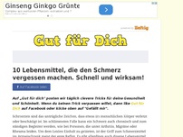 Bild zum Artikel: 10 Lebensmittel, die den Schmerz vergessen machen. Schnell und wirksam!