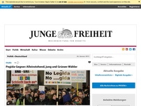 Bild zum Artikel: Pegida-Gegner: Alleinstehend, jung und Grünen-Wähler