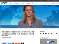 Bild zum Artikel: Wir haben die Reaktionen auf den Holocaust-Kommentar der ARD nach Dummheit sortiert