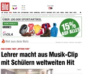 Bild zum Artikel: Millionen Youtube-Klicks - Lehrer tanzt mit seinen Schülern weltweiten Hit