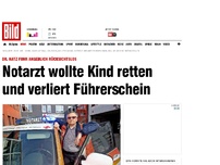 Bild zum Artikel: Notarzt verliert Führerschein - Weil er einem Kind das Leben retten wollte