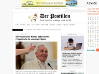 Bild zum Artikel: 91 Prozent aller Kinder befürworten Prügelstrafe für unartige Päpste