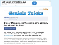 Bild zum Artikel: Dieser Mann macht Wasser in eine Windel. Der Grund? Brillant.