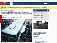 Bild zum Artikel: „Können wir die Lawine aufhalten?“ - Monatlich 30.000 Kosovaren: Botschaft warnt vor Massenexodus nach Deutschland
