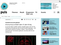 Bild zum Artikel: Hunderte Accounts gehackt: Anonymous erklärt dem IS den Krieg