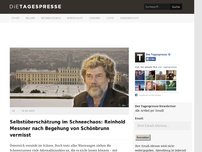 Bild zum Artikel: Selbstüberschätzung im Schneechaos: Reinhold Messner nach Begehung von Schönbrunn vermisst