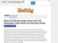 Bild zum Artikel: Diese 12-jährige zeigt schon nach 30 Sekunden, dass Ärzte null Ahnung haben.