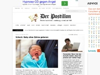 Bild zum Artikel: Schock: Baby ohne Zähne geboren