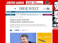 Bild zum Artikel: Gabriel-Kommission: Bürger sollen deutsche Infrastruktur mitfinanzieren