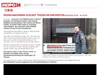 Bild zum Artikel: PEGIDA-Bachmann schlägt Thesen an Kirchentür