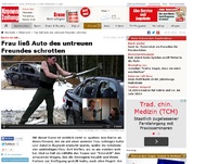 Bild zum Artikel: Frau ließ Auto des untreuen Freundes schrotten