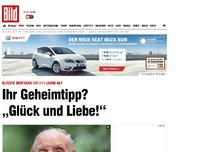 Bild zum Artikel: Älteste Deutsche (111) - Ihr Geheimtipp? „Glück und Liebe!“