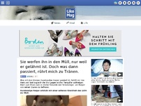 Bild zum Artikel: Sie werfen ihn in den Müll, nur weil er gelähmt ist. Doch was dann passiert, rührt mich zu Tränen.