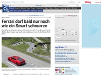 Bild zum Artikel: Neue Grenzwerte: Ferrari darf bald nur noch wie ein Smart schnurren