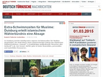 Bild zum Artikel: Extra-Schwimmzeiten für Muslime: Duisburg erteilt islamischem Wählerbündnis eine Absage