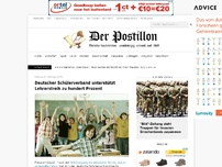 Bild zum Artikel: Deutscher Schülerverband unterstützt Lehrerstreik zu hundert Prozent