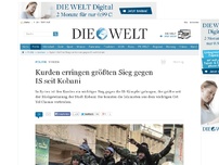 Bild zum Artikel: Syrien: Kurden erringen größten Sieg gegen IS seit Kobani