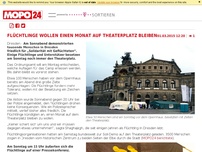 Bild zum Artikel: Nach Demo: Flüchtlinge besetzen Theaterplatz