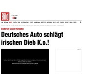 Bild zum Artikel: Backstein gegen Mercedes - Deutsches Auto schlägt irischen Dieb K.o.!