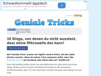Bild zum Artikel: 10 Dinge, von denen du nicht wusstest, dass deine Mikrowelle das kann!