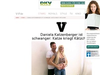 Bild zum Artikel: Schwanger! Daniela Katzenberger und Lucas Cordalis erwarten ein Baby: 'Wir haben jeden Eisprung mitgenommen'