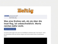 Bild zum Artikel: Was eine Drohne sah, als sie über die Insel flog, ist unbeschreiblich. Worte reichen dafür nicht.