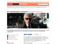 Bild zum Artikel: Karl Lagerfeld gegen Tierschützer: Das bisschen Pelz, no?