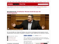 Bild zum Artikel: Schuldenstreit: Griechischer Minister droht Europa mit Flüchtlingswelle