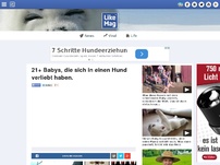 Bild zum Artikel: 21+ Babys, die sich in einen Hund verliebt haben.