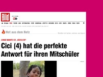 Bild zum Artikel: Er nannte sie „hässlich“ - Cici (4) hat die perfekte Antwort für Mitschüler