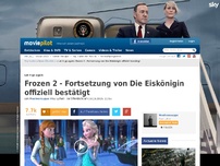 Bild zum Artikel: Frozen 2 - Fortsetzung von Die Eiskönigin offiziell bestätigt