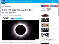 Bild zum Artikel: Sonnenfinsternis: Am Freitag wird’s dunkel