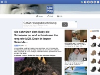 Bild zum Artikel: Sie binden diese Welpe die Schnauze zu, und schmeissen ihn weg wie Müll. Doch in letzter Sekunde...