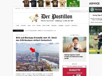 Bild zum Artikel: Blick auf Blockupy-Krawalle vom 43. Stock des EZB-Neubaus einfach fantastisch