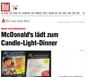 Bild zum Artikel: Burger bei Kerzenschein - McDonald's lädt zum Candlelight-Dinner