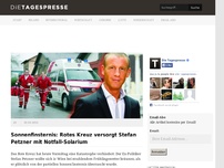 Bild zum Artikel: Sonnenfinsternis: Rotes Kreuz versorgt Stefan Petzner mit Notfall-Solarium