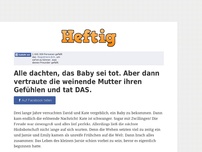 Bild zum Artikel: Alle dachten, das Baby sei tot. Aber dann vertraute die weinende Mutter ihren Gefühlen und tat DAS.