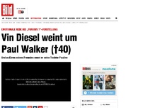 Bild zum Artikel: „Furious 7“-Vorstellung - Vin Diesel weint um Paul Walker (†40)