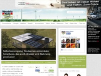 Bild zum Artikel: Selbstversorgung: Studenten entwickeln Solarhaus, das auch Wasser und Nahrung produziert