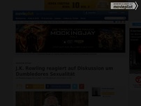 Bild zum Artikel: Fan stört es, dass Dumbledor schwul ist und J.K. Rowling hat die perfekte Antwort!