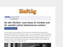 Bild zum Artikel: An alle Töchter: Lest diese 21 Punkte und ihr werdet sofort telefonieren wollen!