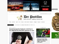 Bild zum Artikel: Sensationsreporter bedauert, nicht live in der abgestürzten Maschine gewesen zu sein