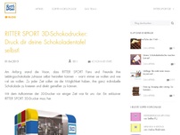 Bild zum Artikel: RITTER SPORT 3D-Schokodrucker: Druck dir deine Schokoladentafel selbst!