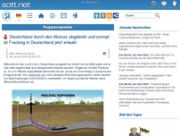 Bild zum Artikel: Deutschland durch den Absturz abgelenkt und prompt ist Fracking in Deutschland jetzt erlaubt
