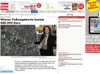 Bild zum Artikel: Wiener Fußwegekarte kostet 580.000 Euro