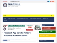 Bild zum Artikel: Facebook-App bereitet Nutzern Probleme (Faceook down)