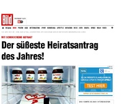 Bild zum Artikel: Mit Schokocreme gefragt - Der süßeste Heiratsantrag des Jahres!