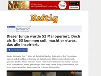 Bild zum Artikel: Dieser Junge wurde 52 Mal operiert. Doch als Nr. 53 kommen soll, macht er etwas, das alle...