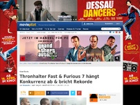 Bild zum Artikel: Thronhalter Fast & Furious 7 bricht noch mehr Rekorde!