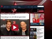 Bild zum Artikel: So entstand der Tribute-Song zu Paul Walker